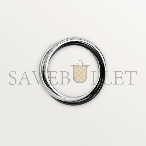 CARTIER TRINITY RING, CERAMIC, SM B4095500