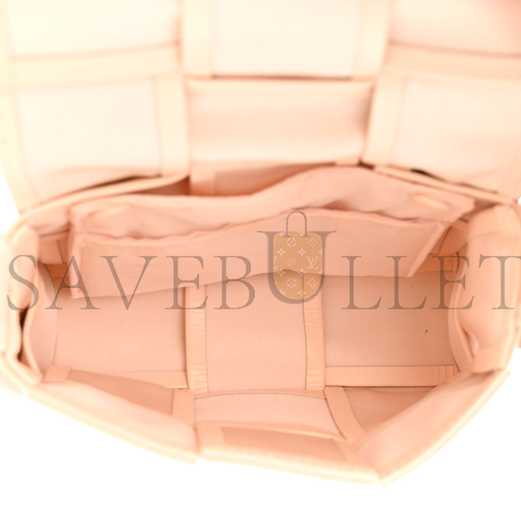 BOTTEGA VENETA LAMBSKIN MAXI INTRECCIATO EXTRA MINI CASSETTE CROSSBODY BAG MELON WASHED  (12*9*4cm)