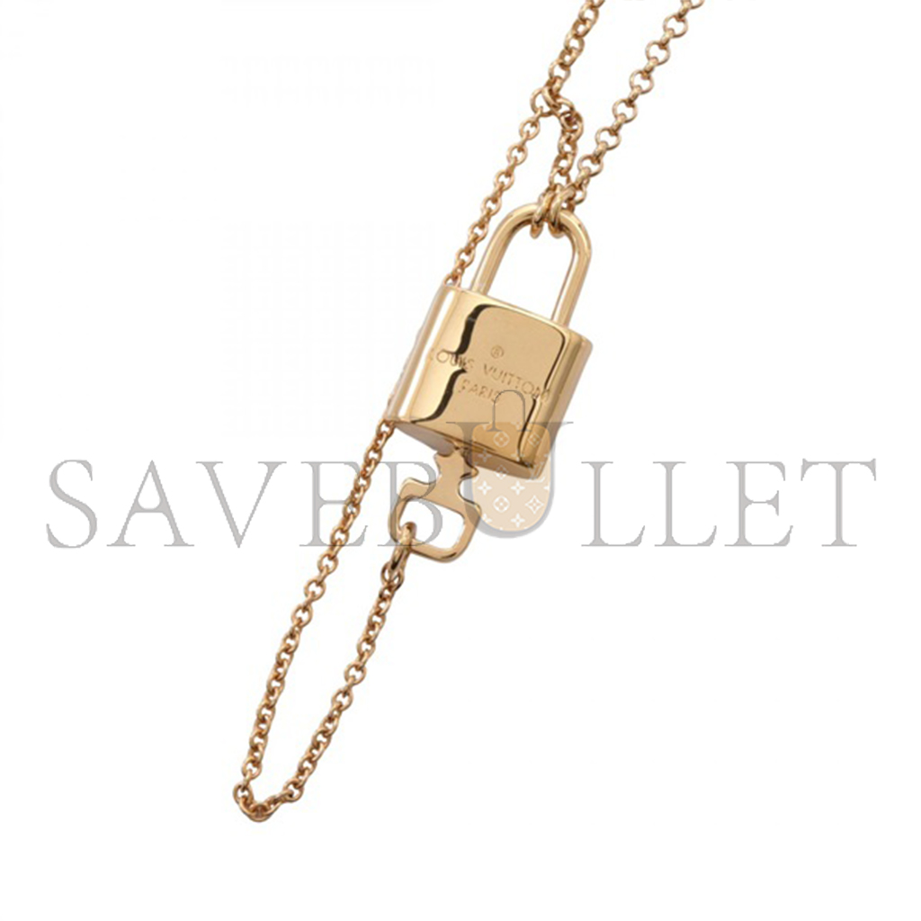 LOUIS VUITTON COLLIER LV LOCKY GOLD M00567