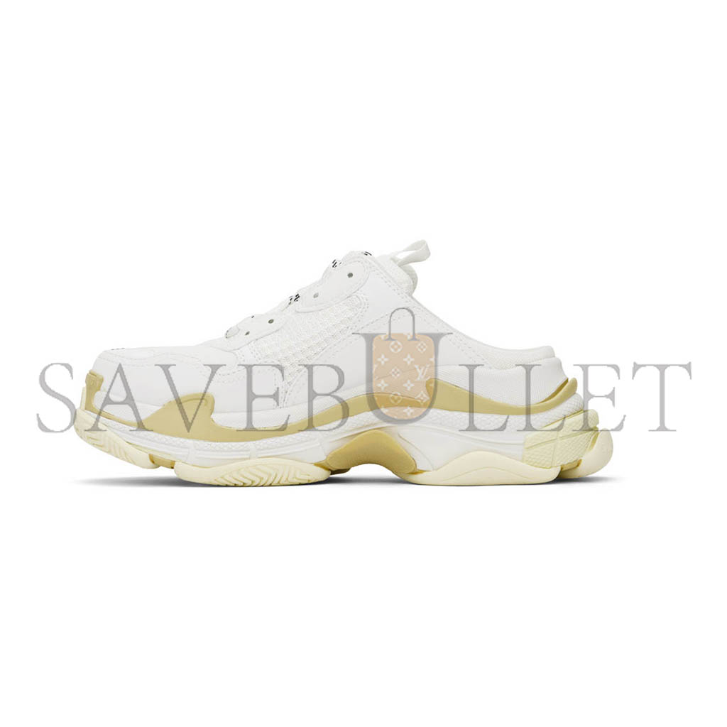 BALENCIAGA WHITE TRIPLE S MULES 755686W3SM29097