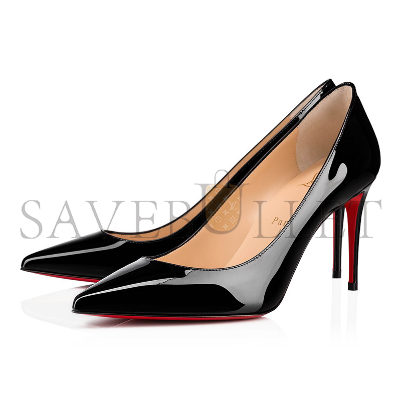 CHRISTIAN LOUBOUTIN KATE 85 MM PUMPS-PATENT CALF LEATHER-BLACK-WOMEN 3191416BK01 CHRISTIAN LOUBOUTIN KATE 85 MM PUMPS-PATENT CALF LEATHER-BLACK-WOMEN 3191416BK01