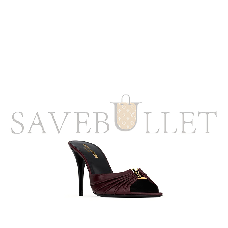 YSL BABYLONE MULES IN SMOOTH LEATHER 819075AAEHF6629 YSL BABYLONE MULES IN SMOOTH LEATHER 819075AAEHF6629