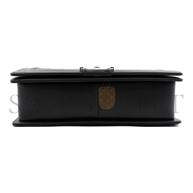 CHANEL CAVIAR LARGE QUILTED BOY FLAP BLACK A92193 Y83338 94305 (28*17.5*7.5cm)