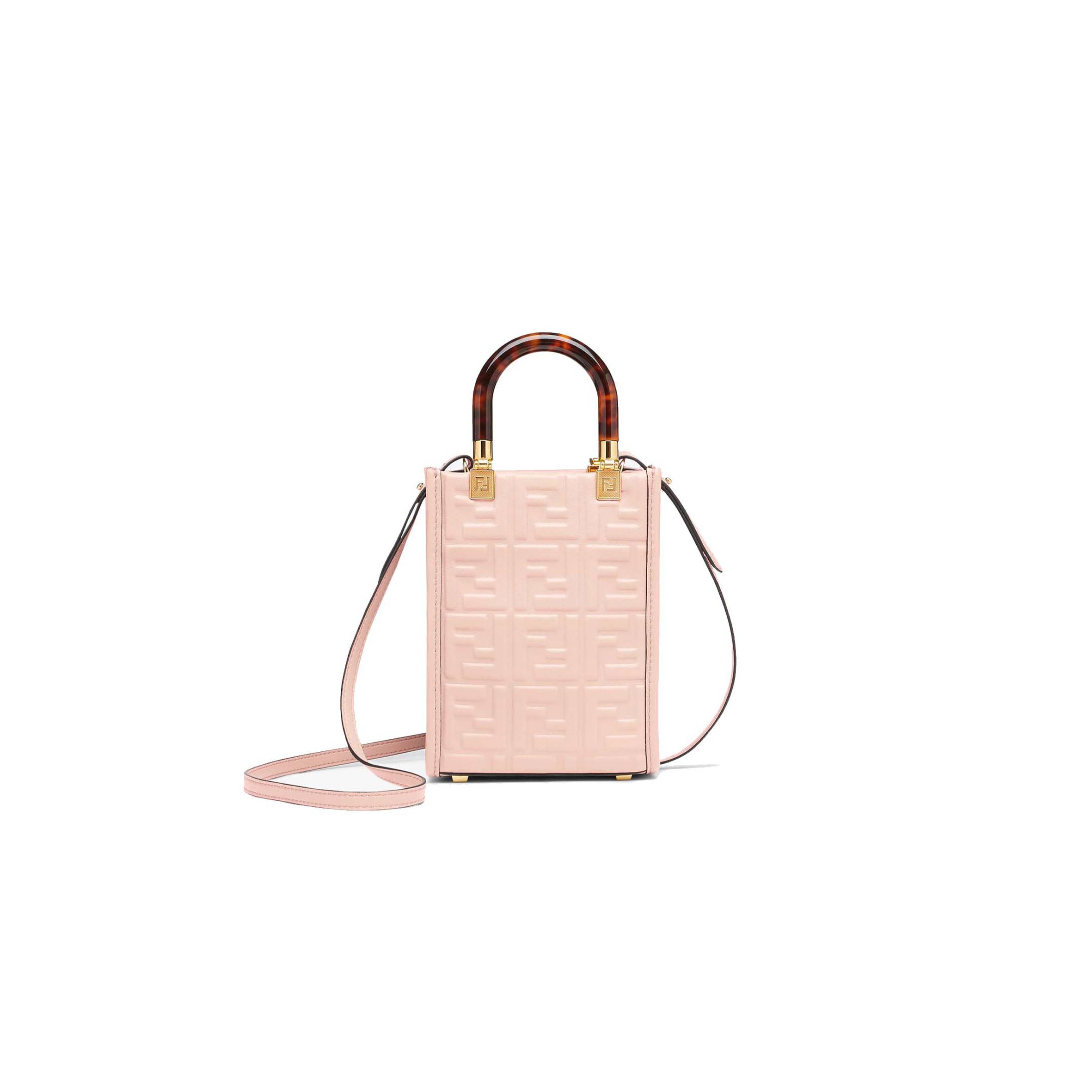 FENDI MINI SUNSHINE SHOPPER - PINK LEATHER MINI-BAG 8BS051AMCIF0J2F (18*13*6.5cm) FENDI MINI SUNSHINE SHOPPER - PINK LEATHER MINI-BAG 8BS051AMCIF0J2F (18*13*6.5cm)