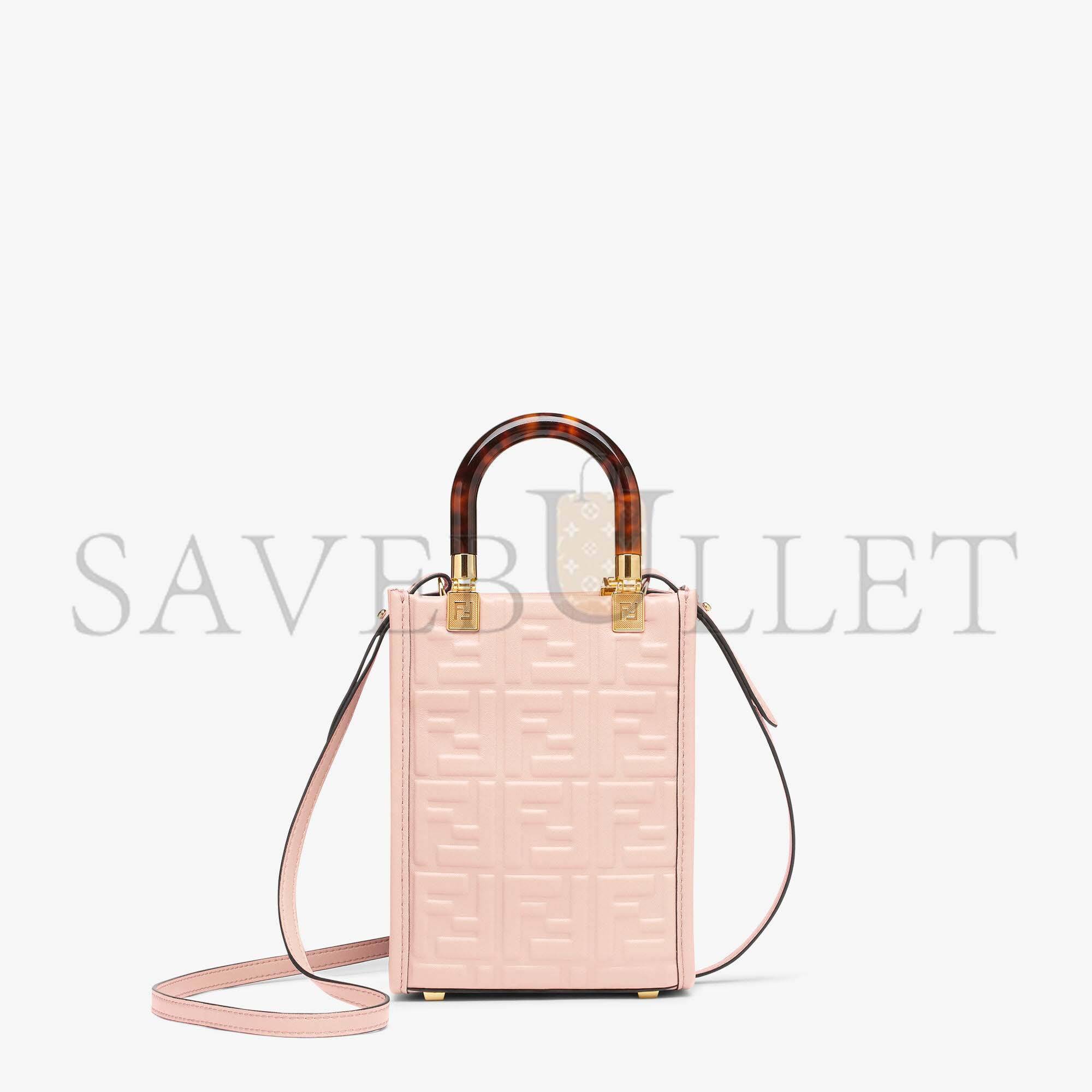 FENDI MINI SUNSHINE SHOPPER - PINK LEATHER MINI-BAG 8BS051AMCIF0J2F (18*13*6.5cm) FENDI MINI SUNSHINE SHOPPER - PINK LEATHER MINI-BAG 8BS051AMCIF0J2F (18*13*6.5cm)