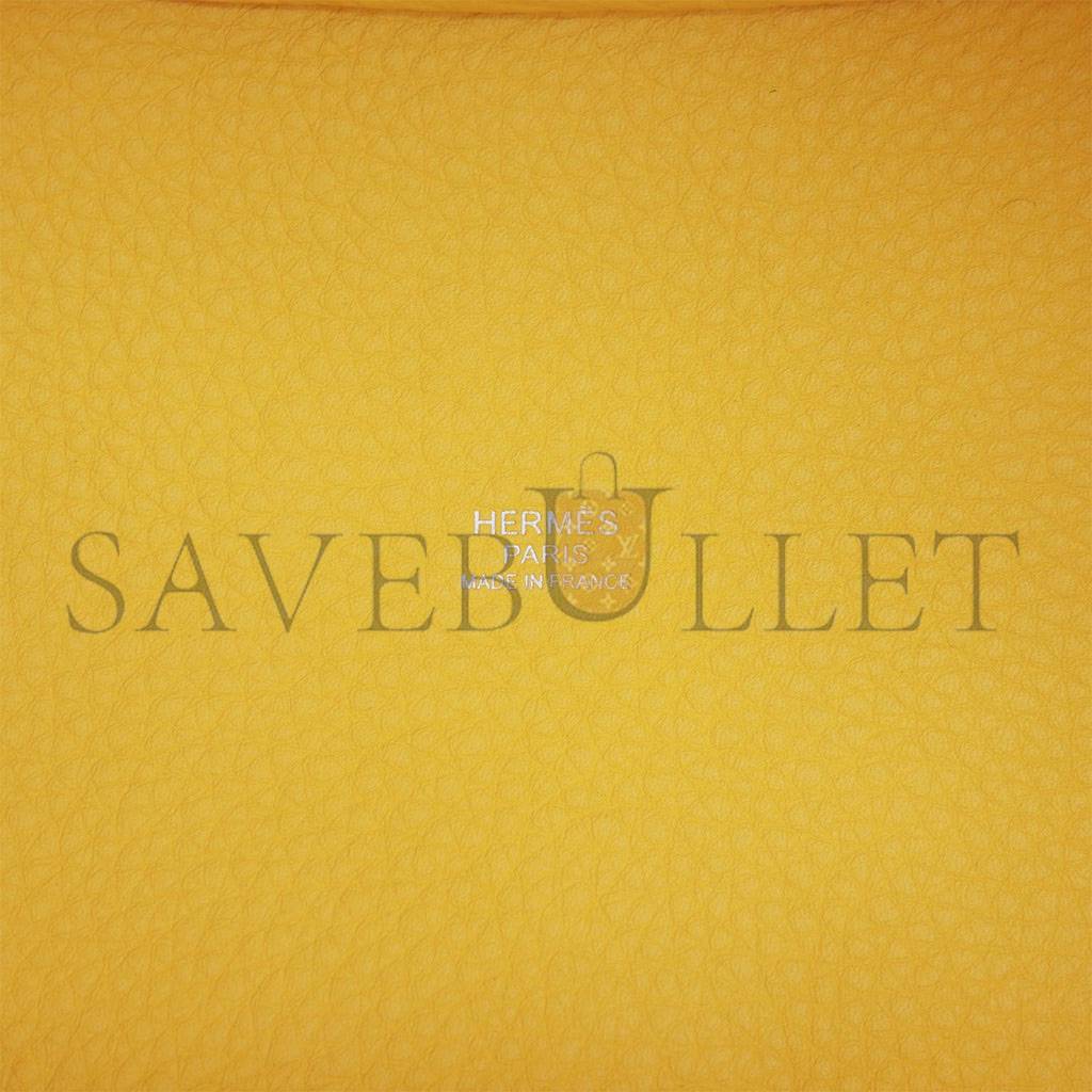 HERMES PICOTIN LOCK 18 JAUNE DE NAPLES CLEMENCE PALLADIUM HARDWARE (18*13*18cm)