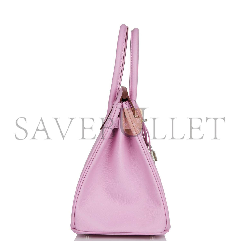 HERMES BIRKIN 30 MAUVE SYLVESTRE EPSOM PALLADIUM HARDWARE (30cm)
