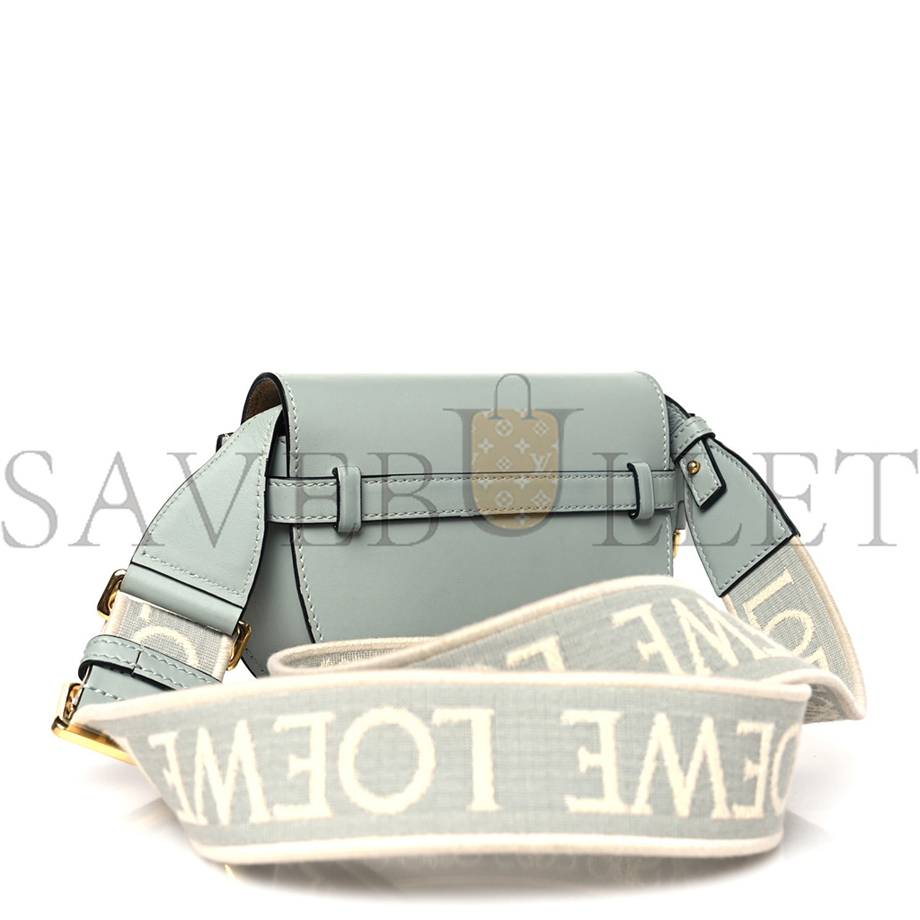 LOEWE CALFSKIN MINI GATE DUAL BAG ASH GREY (24*18*11cm)