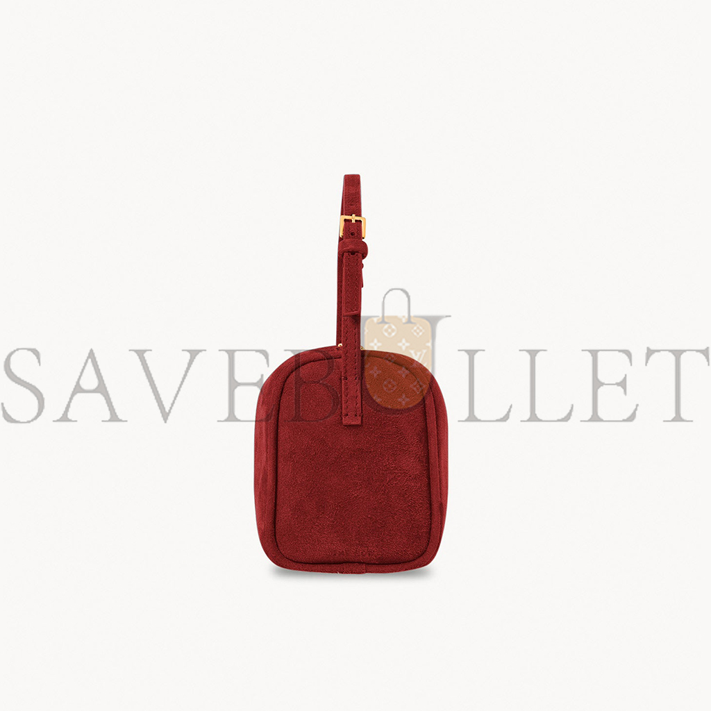 THE ROW 90'S BAG IN NUBUCK CHIANTI W1281L87CHNNG （20*11*8cm）)