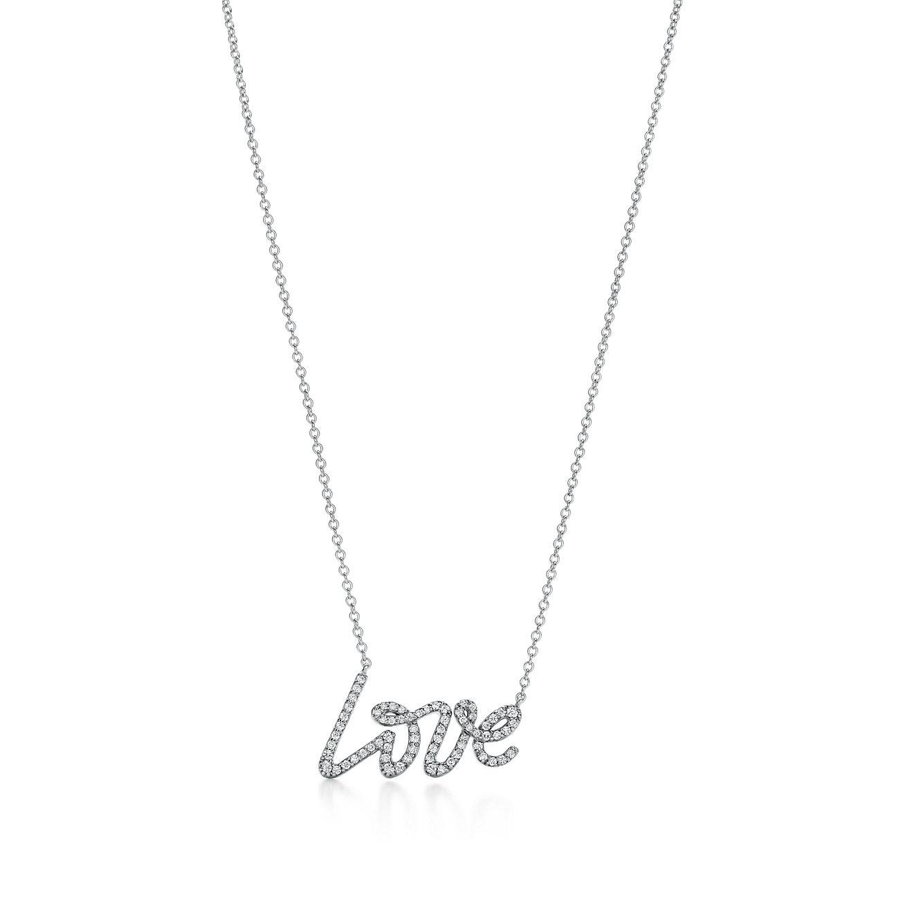 TIFFANY  PALOMAS GRAFFITI LOVE PENDANT