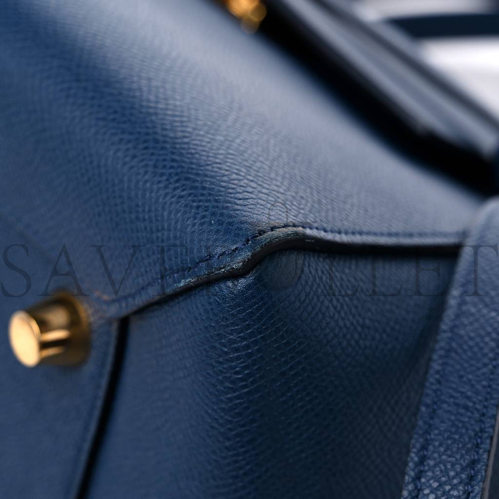 CELINE GRAINED CALFSKIN MINI BELT BAG DEEPSEA (28*23*17cm) CELINE GRAINED CALFSKIN MINI BELT BAG DEEPSEA (28*23*17cm)